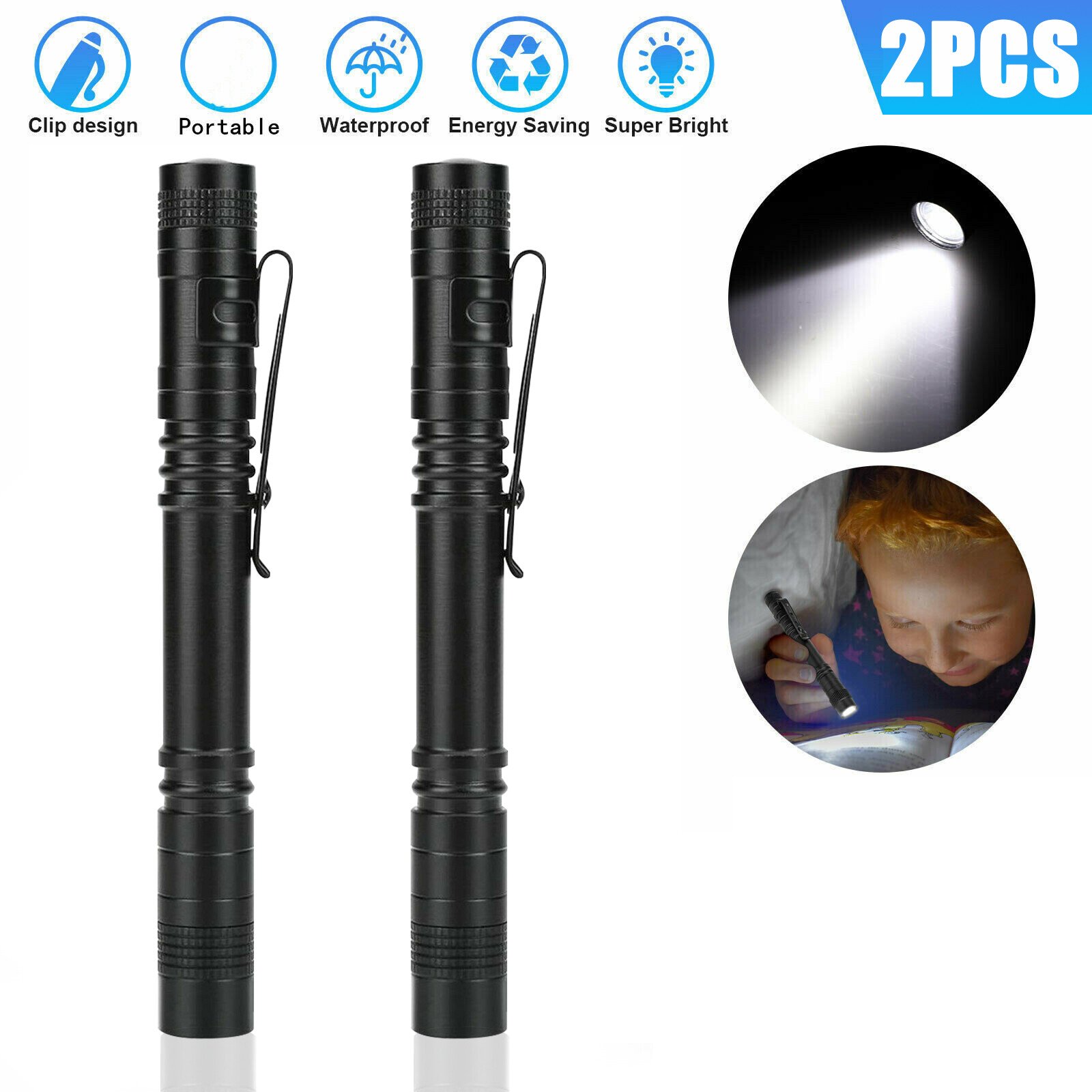 Led Small Torchlight Tactical Flashlight Small LED Torch Light Mini Super Bright Penlight ...