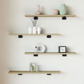 Shelf Set of 8 Sonoma Oak Engineered Wood Small Simple